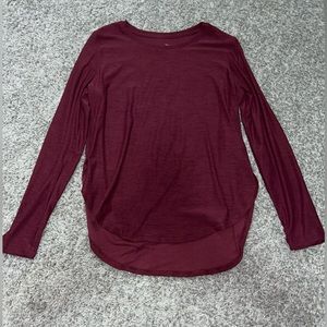 Maroon Long Sleeve Performance Top Old Navy